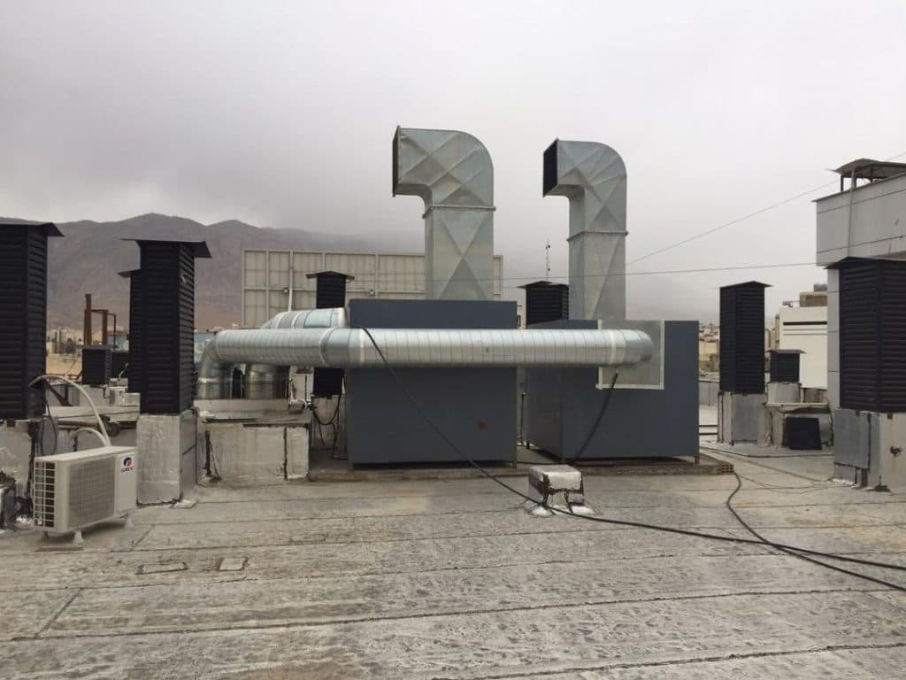 طراحی و تولید هود صنعتی ایتالیایی جزیره باکسی و حلال تهویه صنعت در شیراز