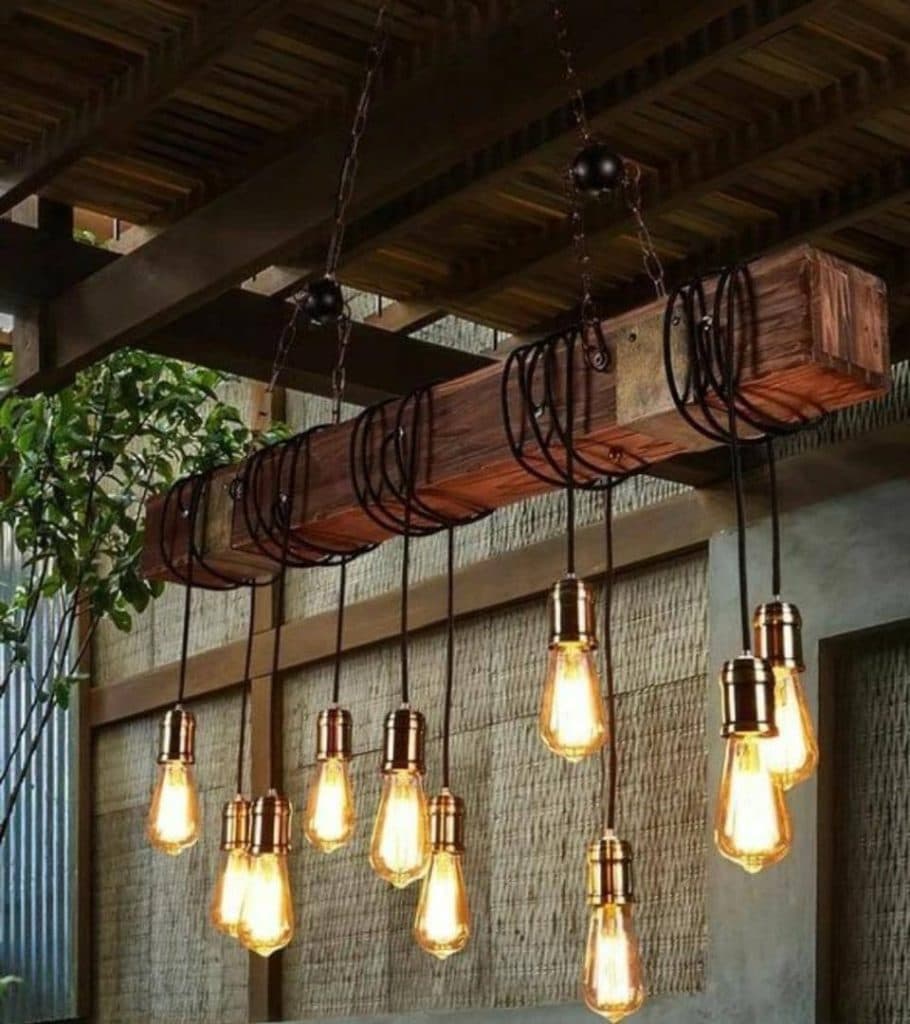 تولید و فروش لوستر چوبی وود لوستر در ستارخان تهران