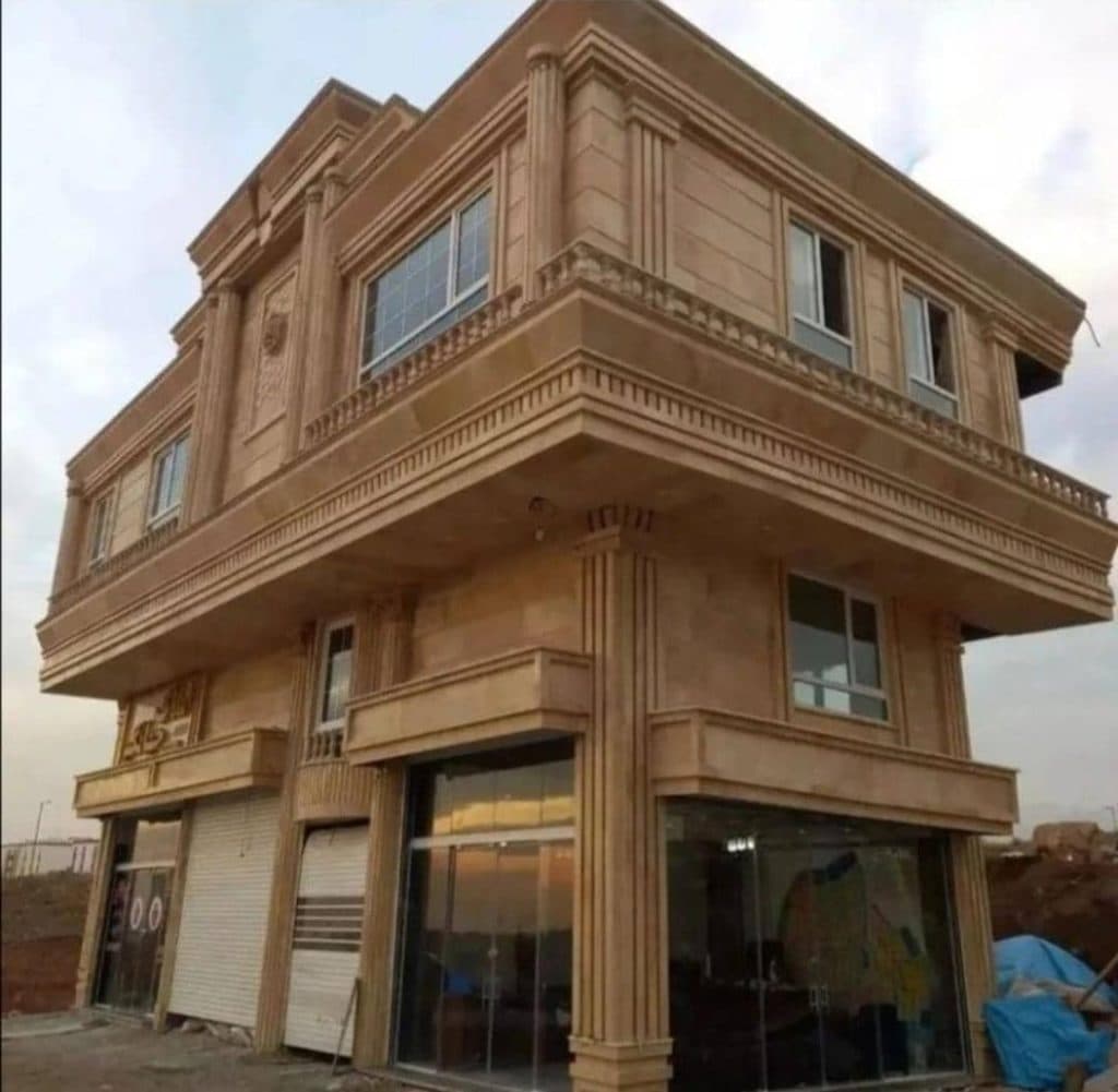 سنگ کاری و نمای ساختمان کوه نورد در ماسال