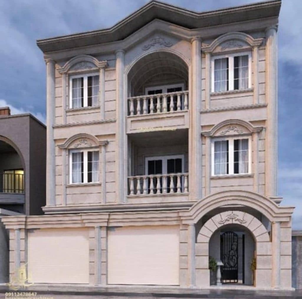 سنگ کاری و نمای ساختمان کوه نورد در ماسال