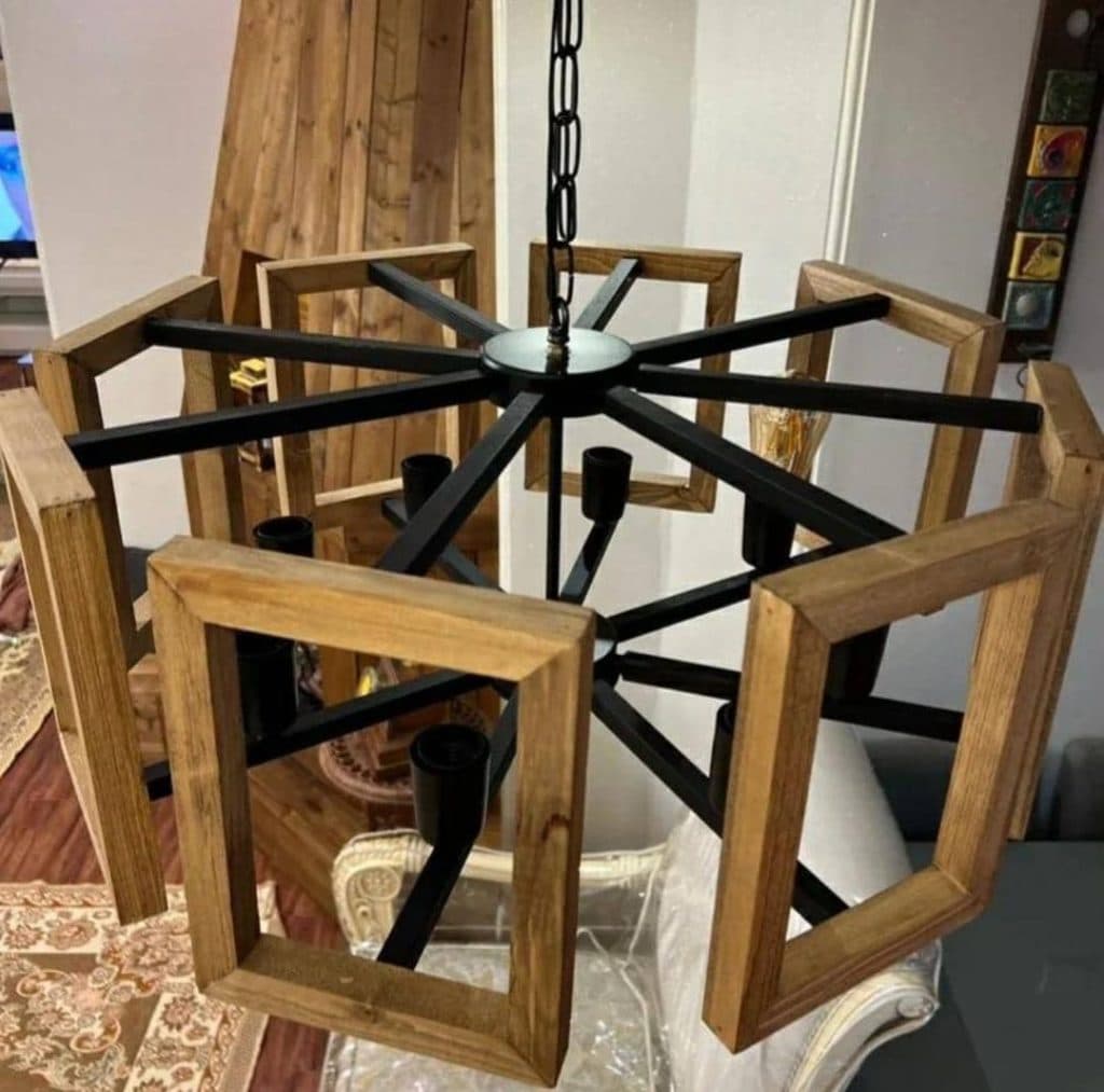 تولید و فروش لوستر چوبی وود لوستر در ستارخان تهران