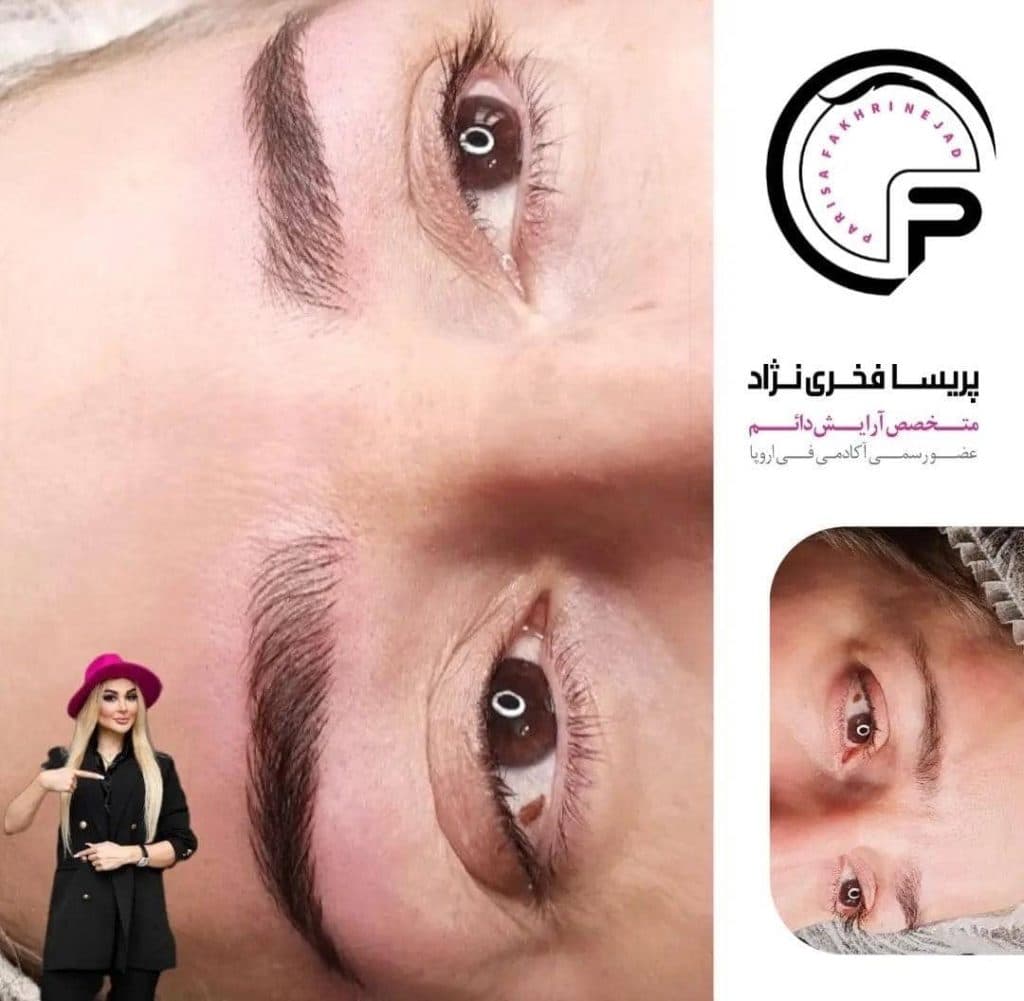 آموزش تخصصی آرایش دائم میکروبلیدینگ و شیدینگ لب پریسا فخری نژاد در تهران
