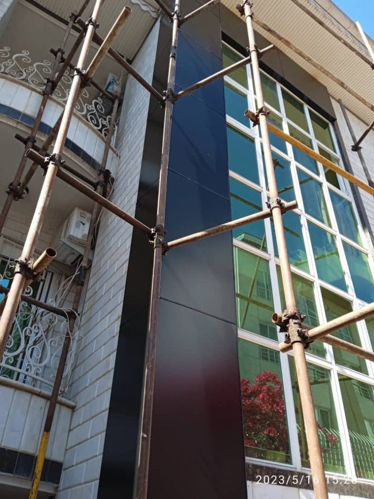 تابلو نصب نمای کامپوزیت مجید در رشت گیلان