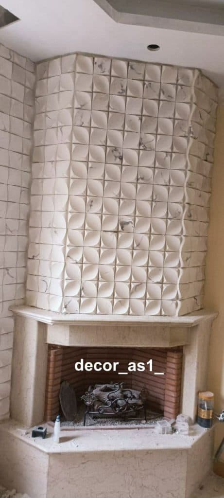 تولید فروش و نصب آجر سنگ مصنوعی و پنل گچی دکور آس در رشت گیلان