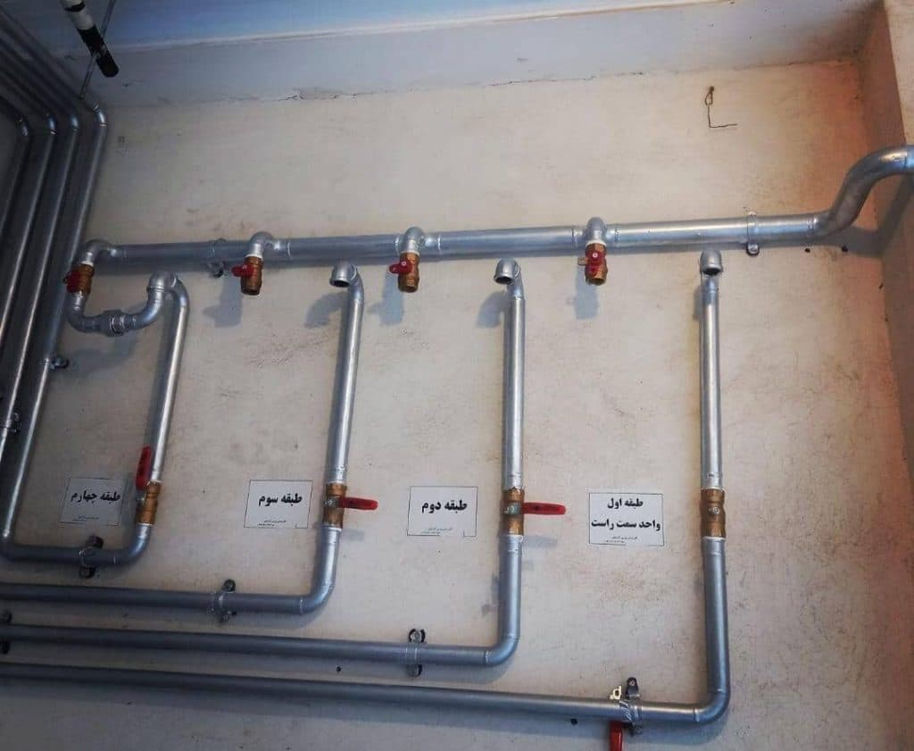 لوله کشی گاز خانگی و آتش نشانی و اسپرینکلر پارس آذرخش در بندرعباس