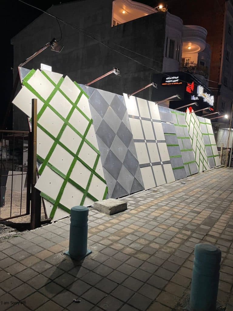 تولید موزاییک پلیمری بتن اکسپوز جدول بتنی عظیم بتن در اسلامشهر تهران