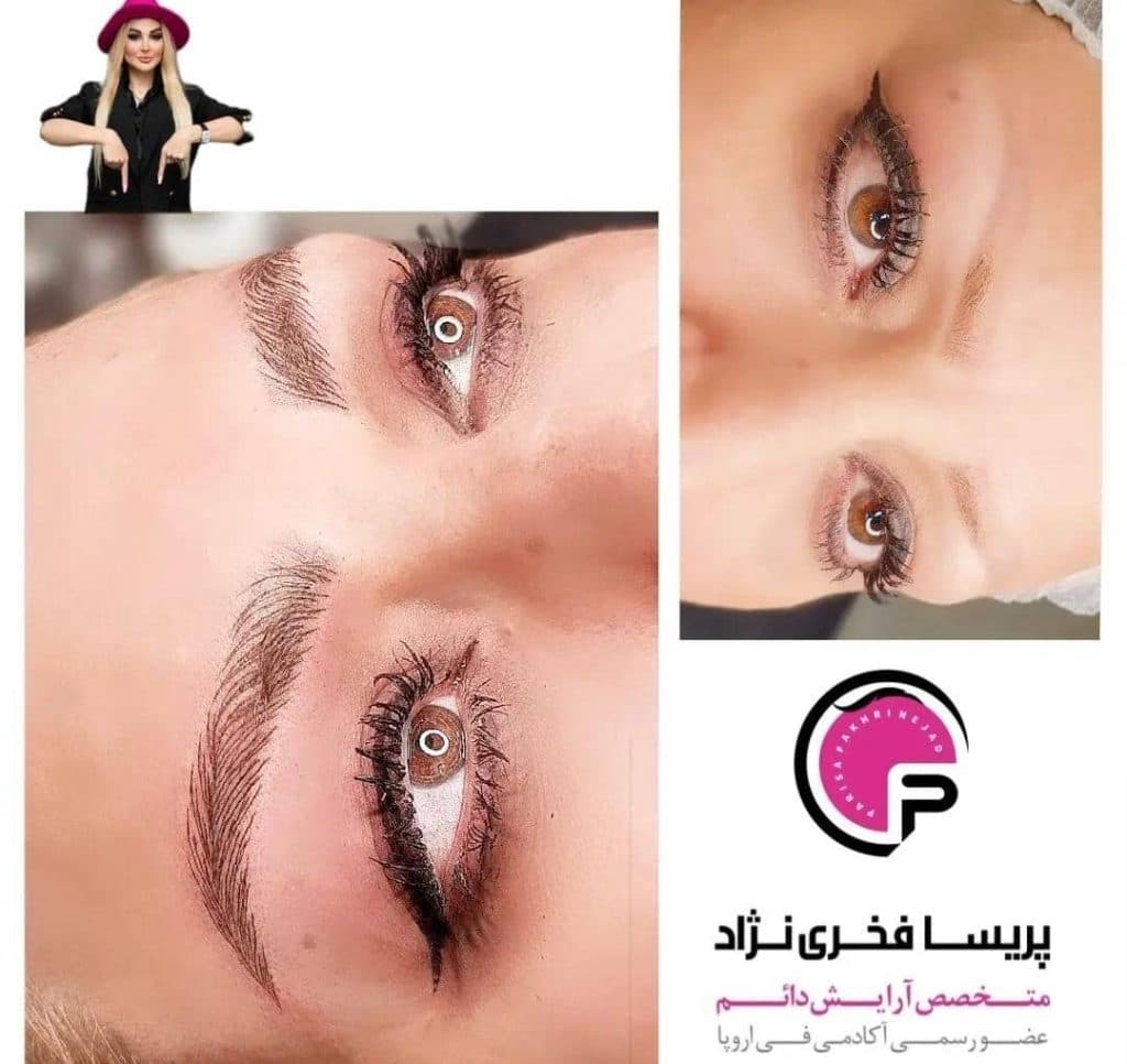 آموزش تخصصی آرایش دائم میکروبلیدینگ و شیدینگ لب پریسا فخری نژاد در تهران