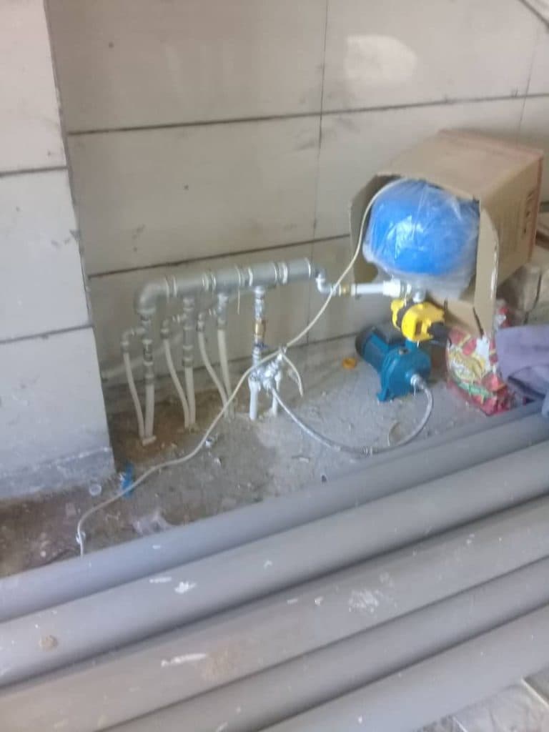 تاسیسات و اجرای لوله کشی ساختمان آرین در نجف آباد اصفهان