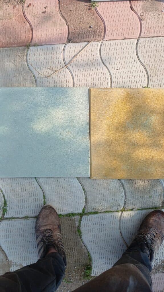 کارگاه تولیدی سنگ فرش و نرده و کف پوش اکبری پور در شوشتر خوزستان