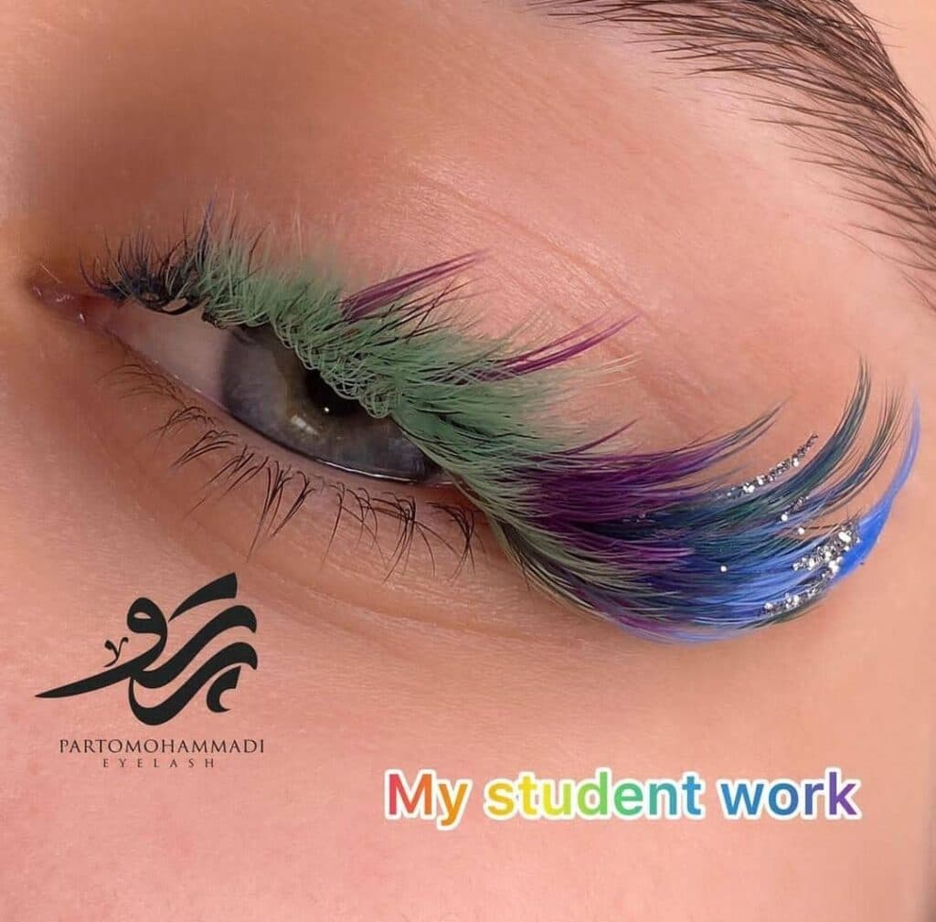 آموزشگاه تخصصی اکستنشن مژه و لیفت مژه و ابرو پرتو محمدی در زعفرانیه تهران