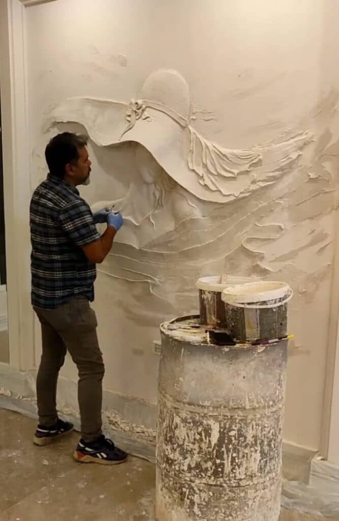 نقاشی ساختمان و پتینه کاری نویان گالری در مشهد