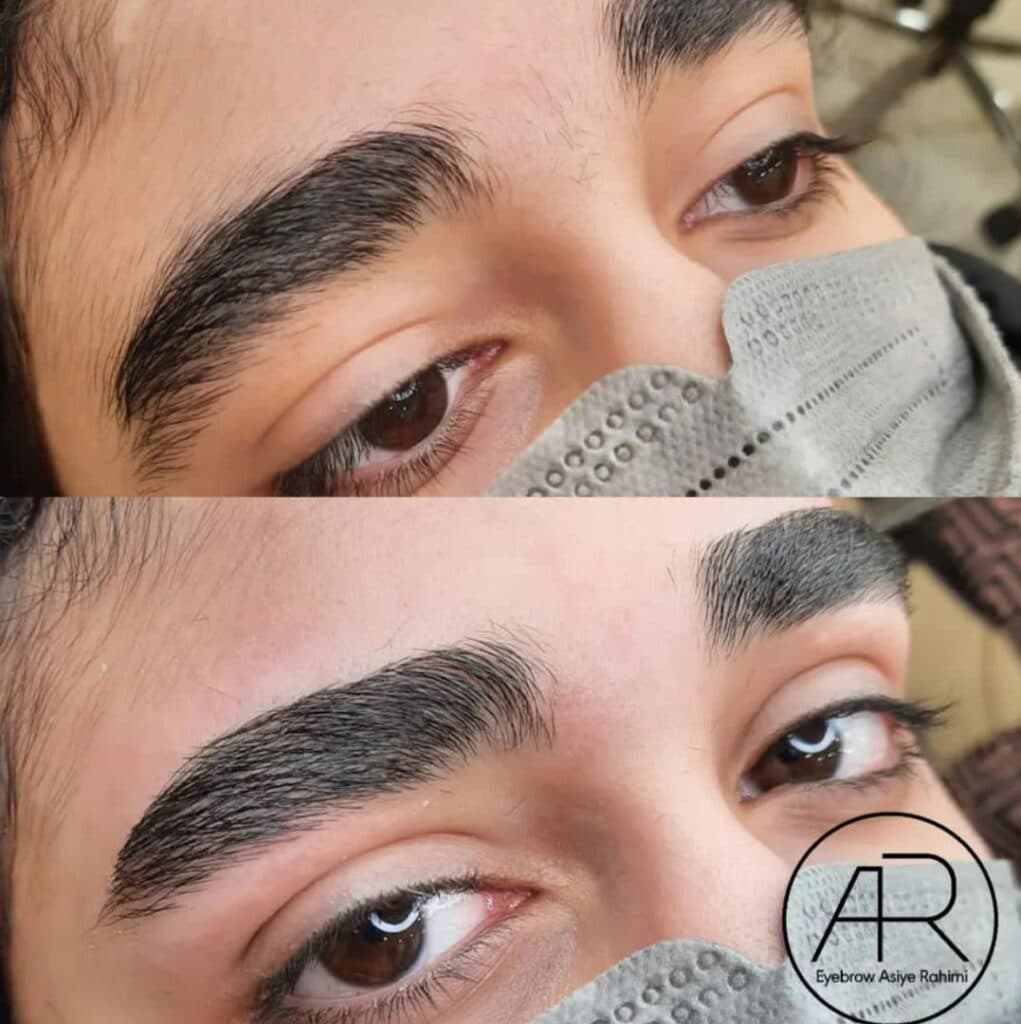 خدمات اصلاح و قرینه سازی و فیبروز و لیفت ابرو آسیه رحیمی در شریعتی تهران