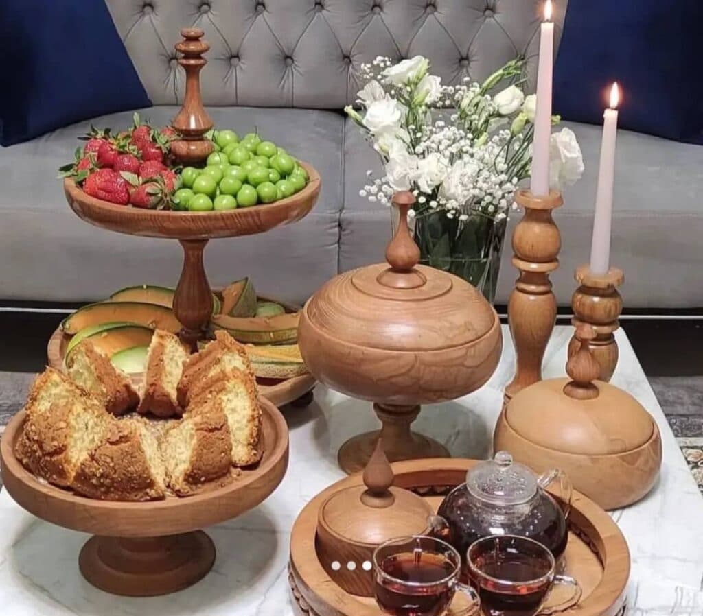 ظروف چوبی آشپزخانه چوب الف در سبزوار خراسان رضوی