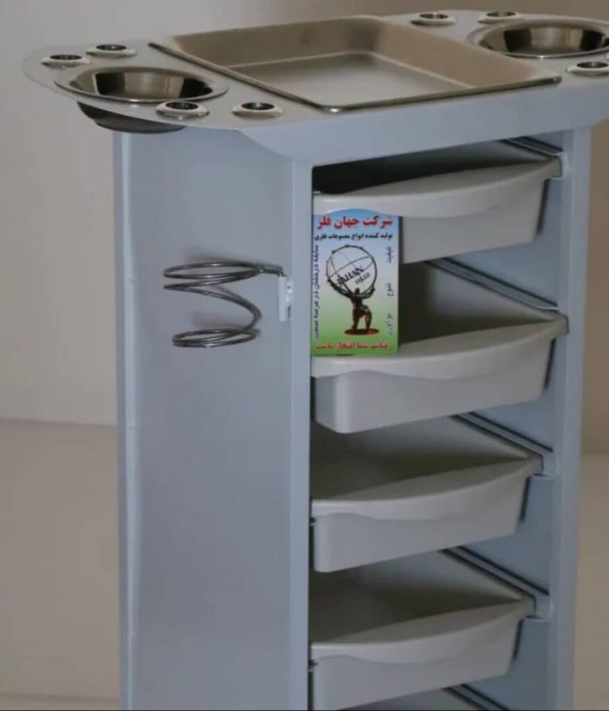 تولید و فروش میز و صندلی آرایشگاهی و اداری جهان فلز در رباط کریم تهران