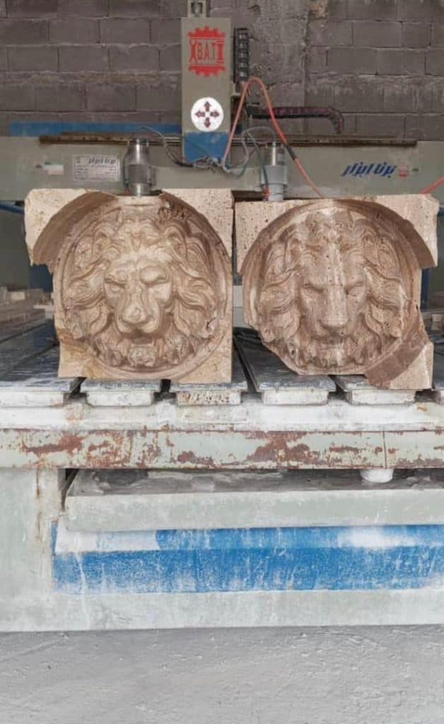 تولید و فروش نرده سنگی و پله و سنگ فرش پارسه در برم شور شیراز