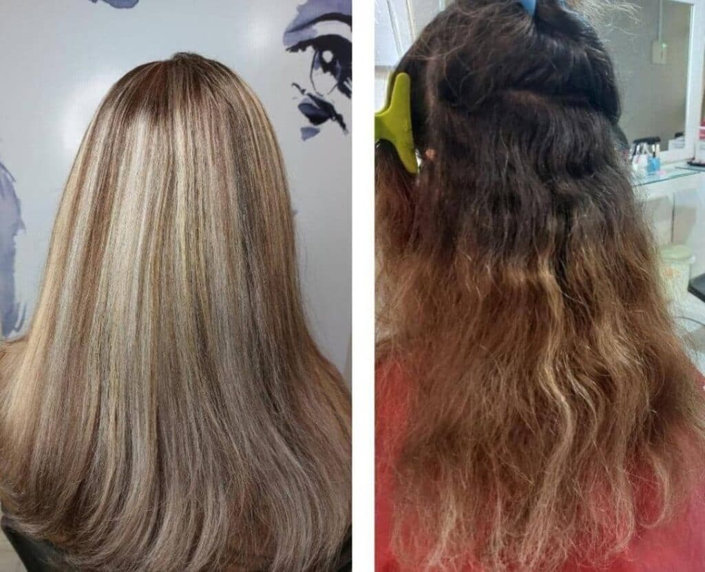 مرکز تخصصی کراتین احیا و صافی و رنگ و لایت و کوتاهی مو آلما در قشم