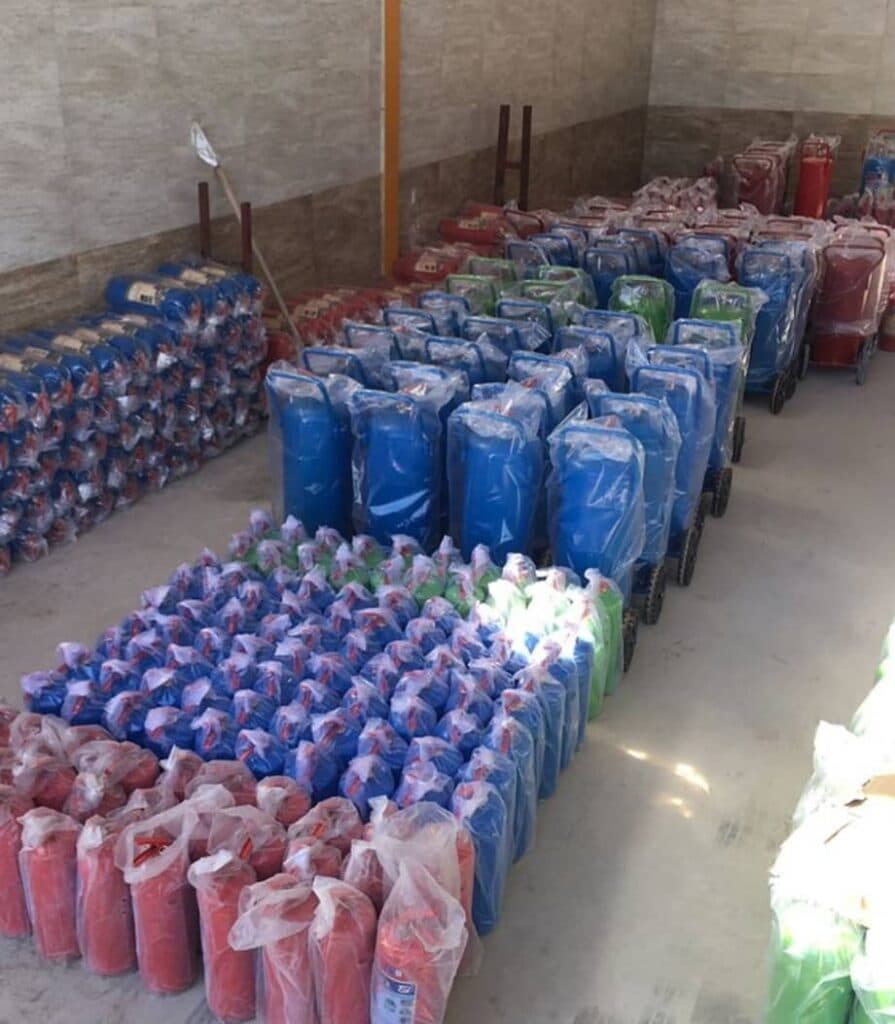 شارژ و فروش کپسول آتش نشانی شرکت آذرمهار در تبریز