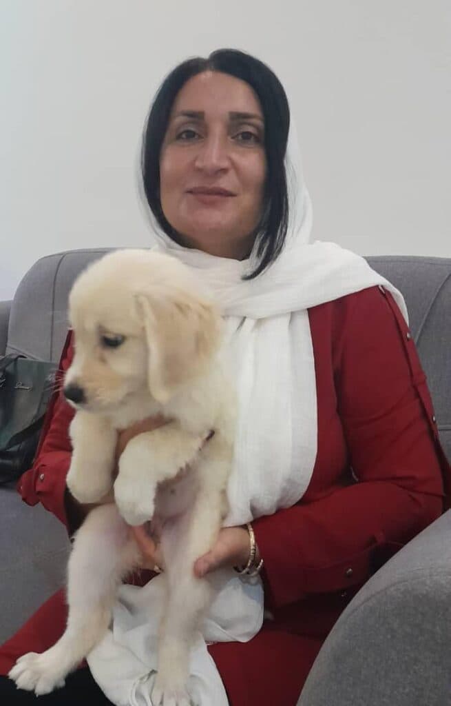 معصومه آهن جان مربی سگ در گیلان