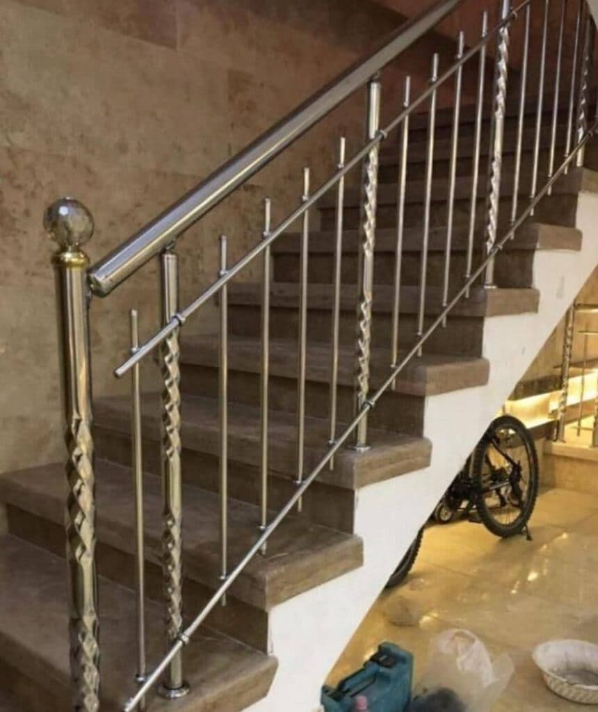 نصب و فروش نرده استیل حفاظ بانکی و سازه استیل مرکزی پوررستم در قم