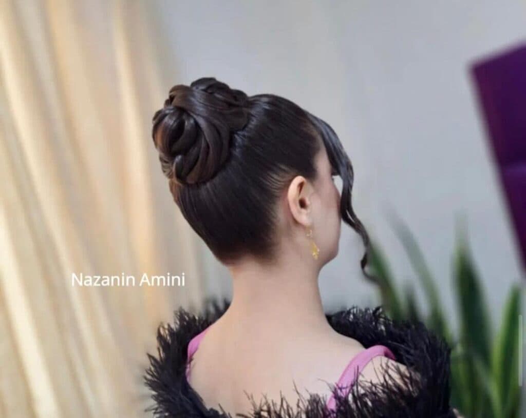 آموزش و خدمات شینیون مو نازنین امینی در بلوار فردوسی مشهد