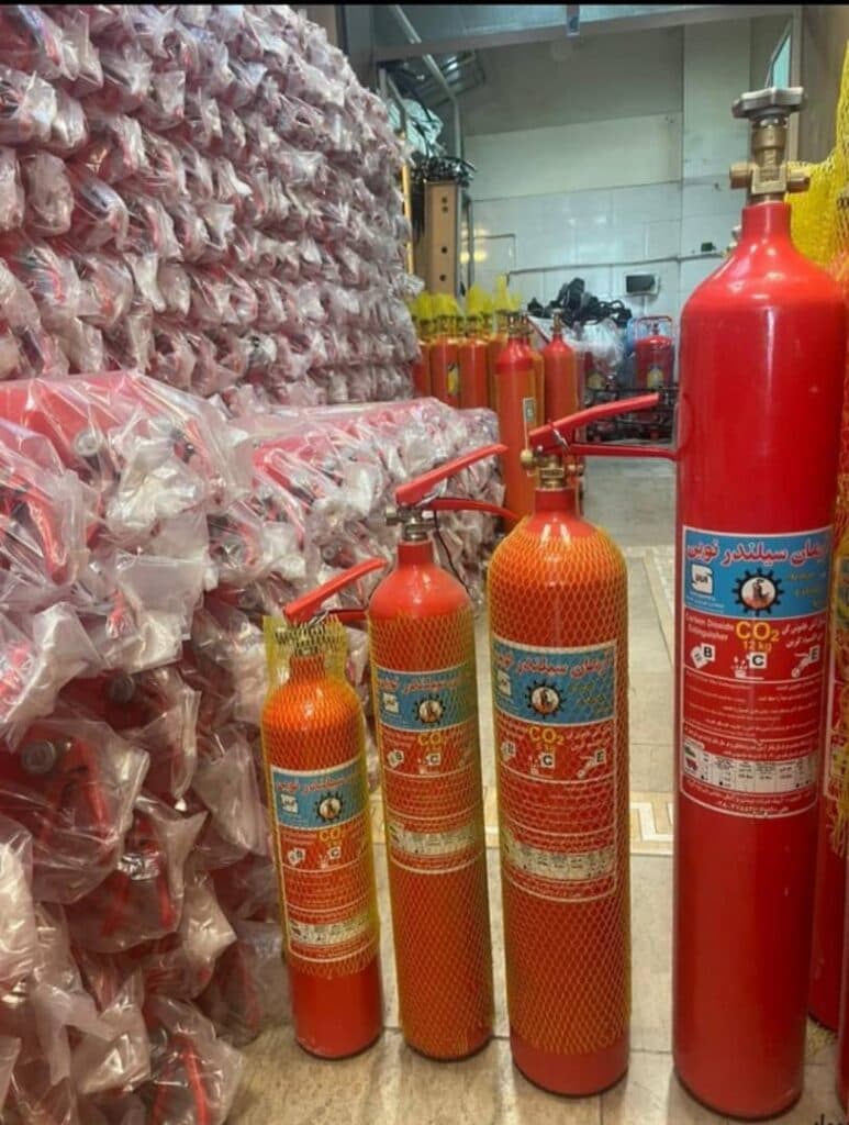 شارژ و فروش کپسول آتش نشانی شرکت آذرمهار در تبریز