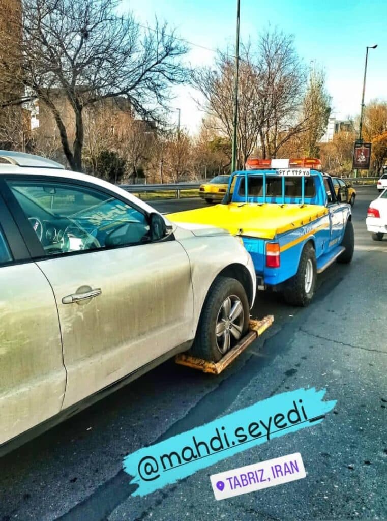 امداد خودرو و یدک کش و جرثقیل خودروبر سید مهدی در تبریز