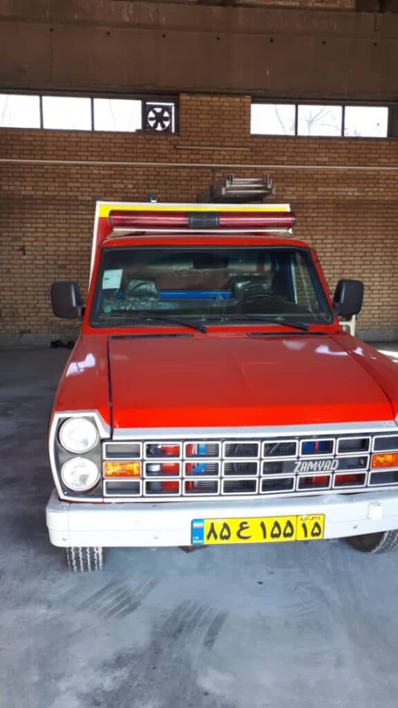 تجهیز و بازسازی خودرو آتش نشانی شرکت آذرمهار در تبریز