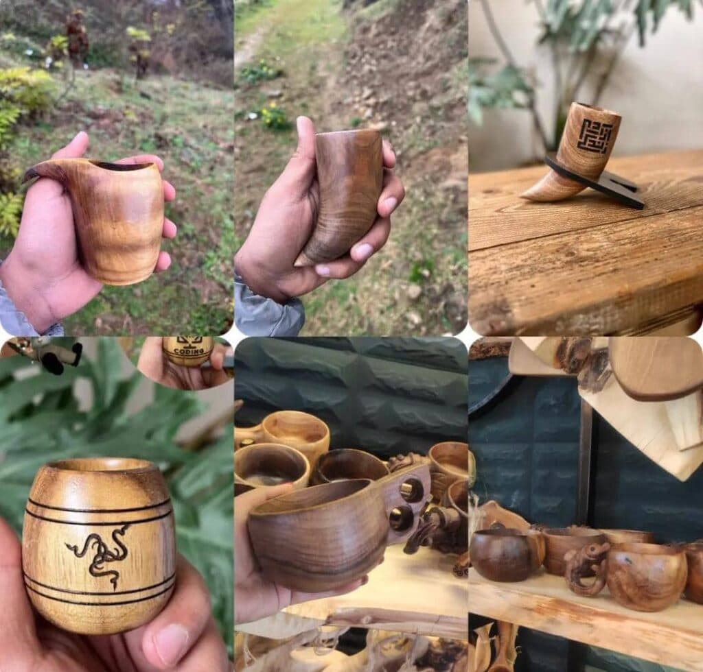 فروش چوب و ظروف چوبی گالری اسلب چوب در کاشان