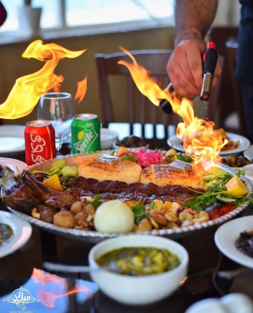 رستوران ساحلی میلاد در بندرانزلی