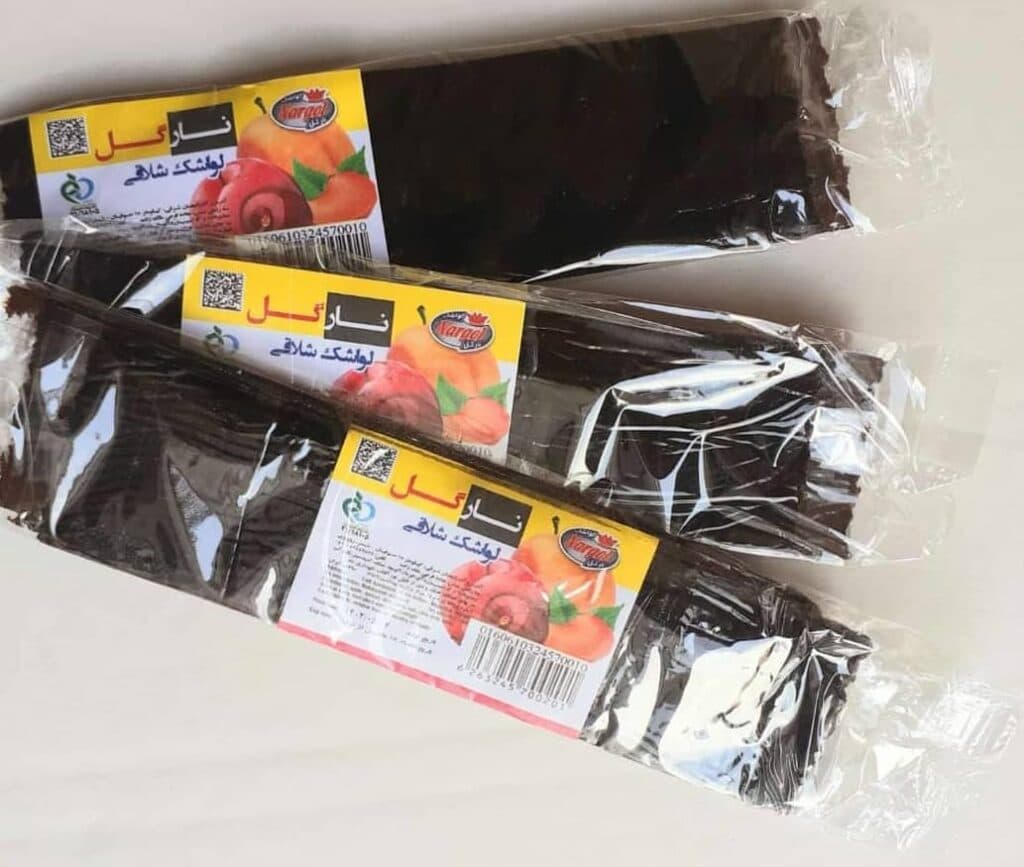 پخش و فروش عمده لواشک آذران پخش مهدی زاده در شیراز