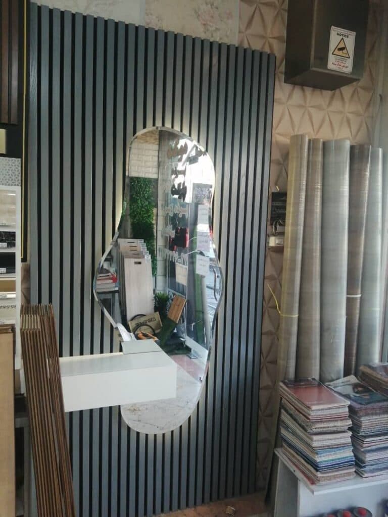 تولید و فروش آینه کلاسیک بک لایت دکوراتیو کیومرث در چهاردانگه تهران