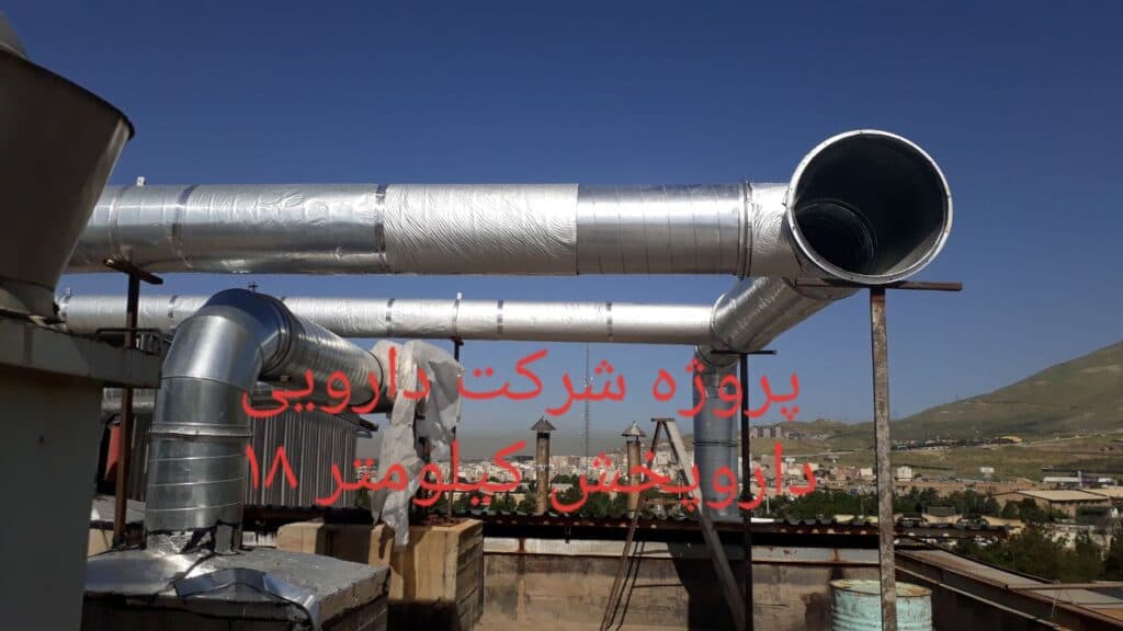 تولید و فروش کانال گرد اسپیرال کارباما در بندرانزلی