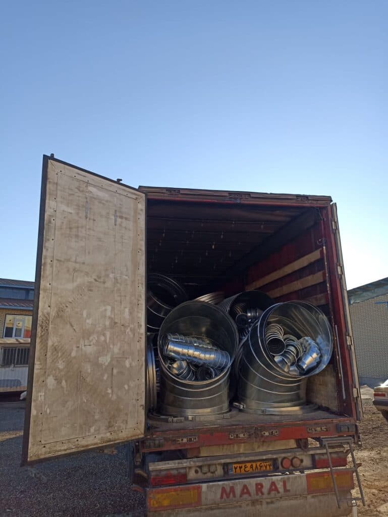 تولید و فروش کانال گرد اسپیرال کارباما در یزد