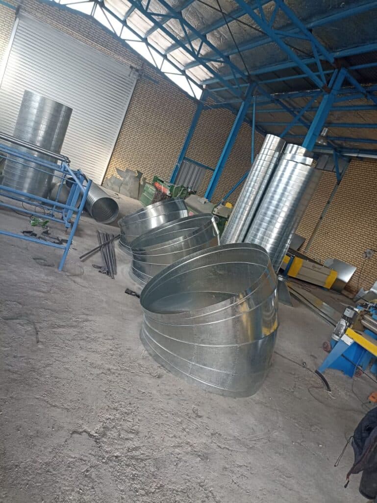 تولید و فروش کانال گرد اسپیرال کارباما در اراک