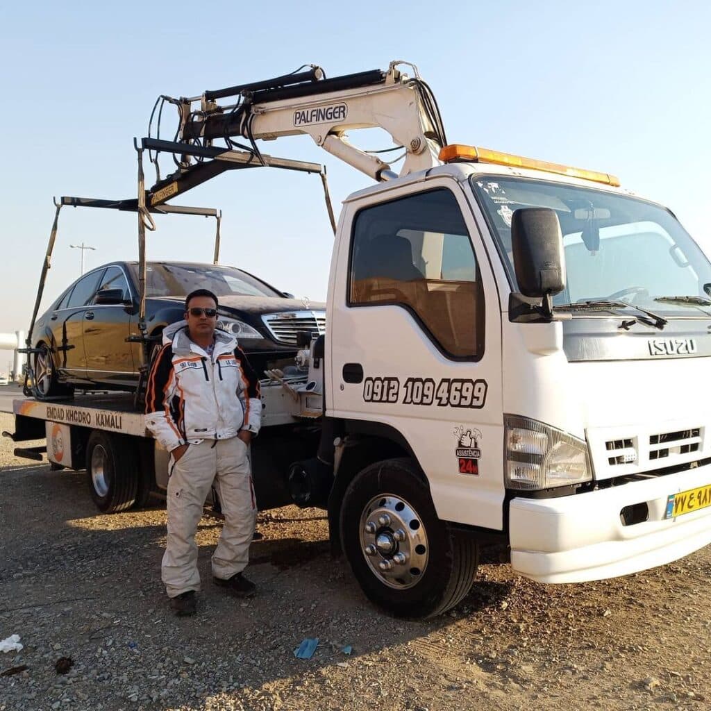 خدمات دکل عنکبوتی و کفی خودروبر کمالی نیک در تهران