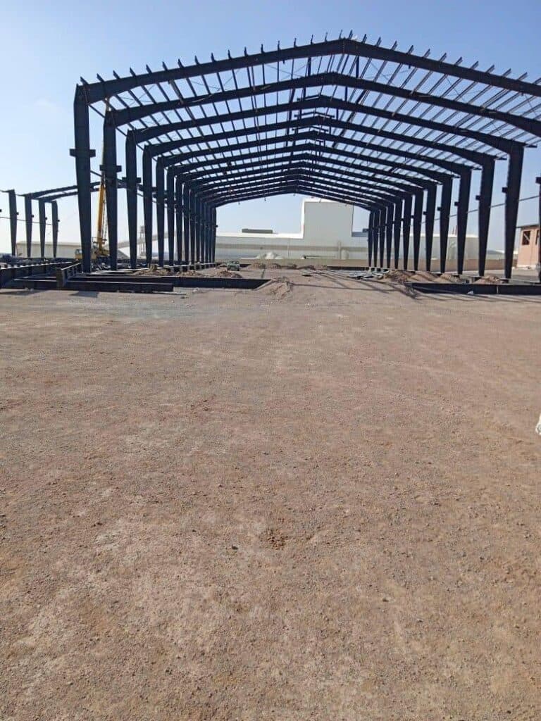 ساخت و نصب سازه های فلزی آسمان سوله در قم