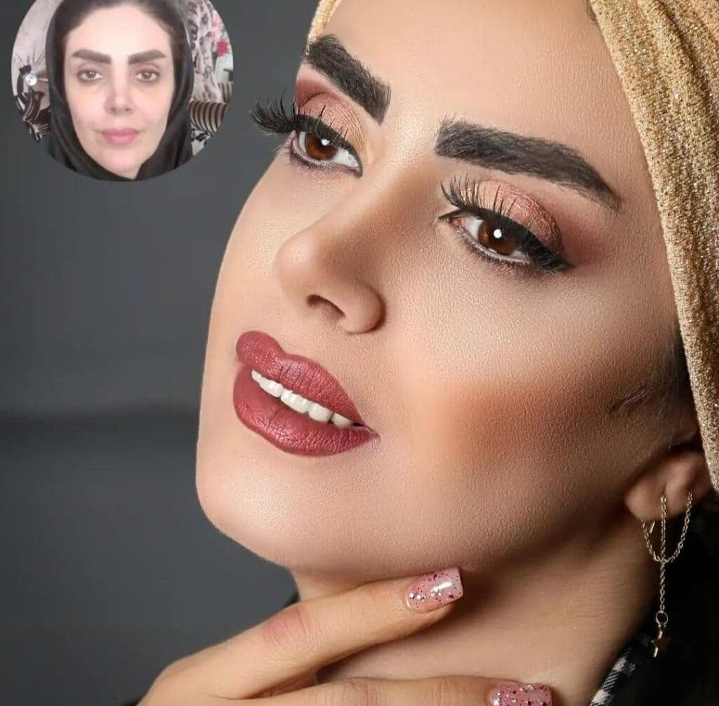 آموزش و خدمات میکاپ تخصصی عروس سمیرا شعبانی در کاشان