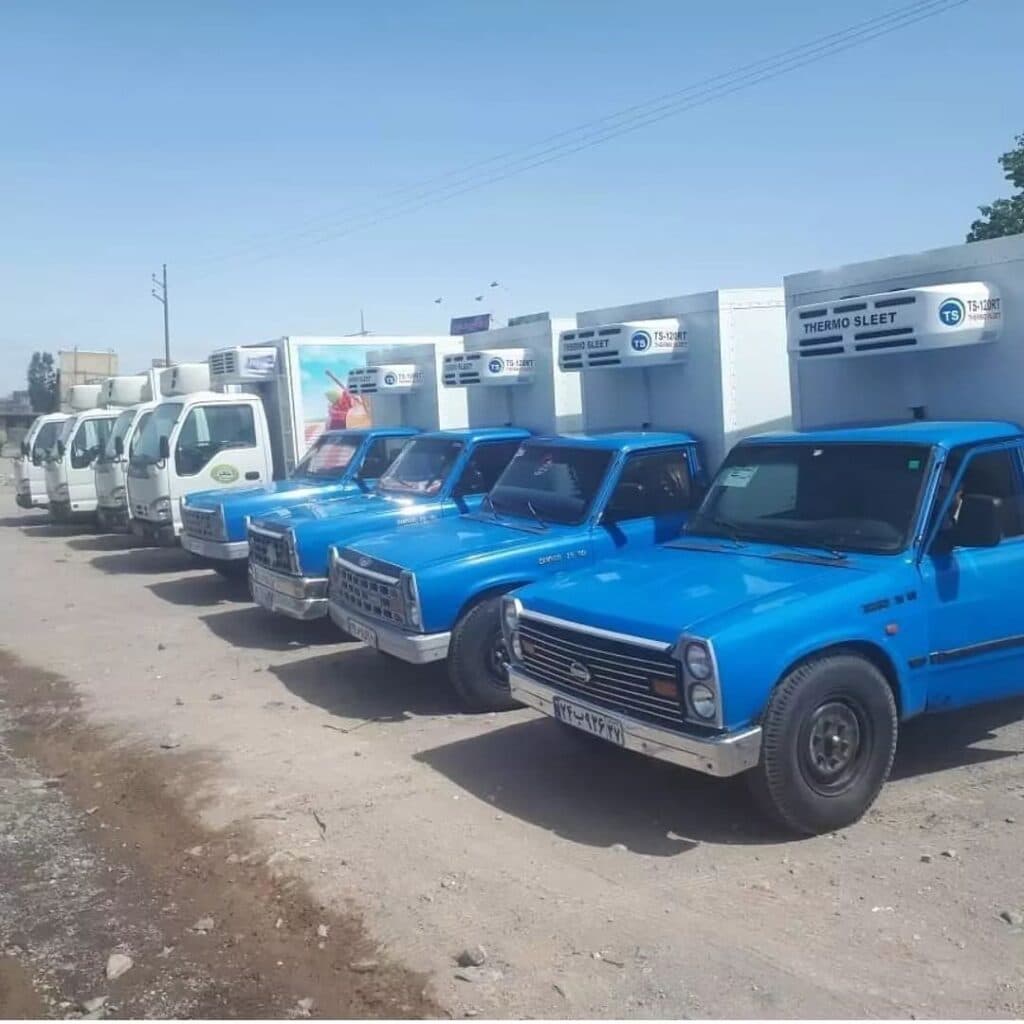 طراحی و ساخت سردخانه ثابت و متحرک کامیون و نیسان بوران تک در اردبیل