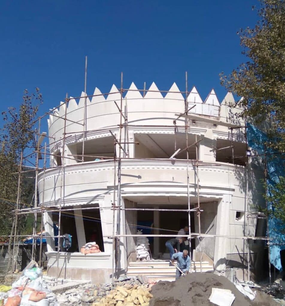 تولید نصب شات گریت دیوار های تری دی فومن فوم سردار جنگل در فومن