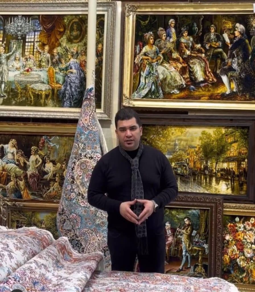 تولید و فروش فرش دست بافت و تابلو فرش جعفری در تبریز