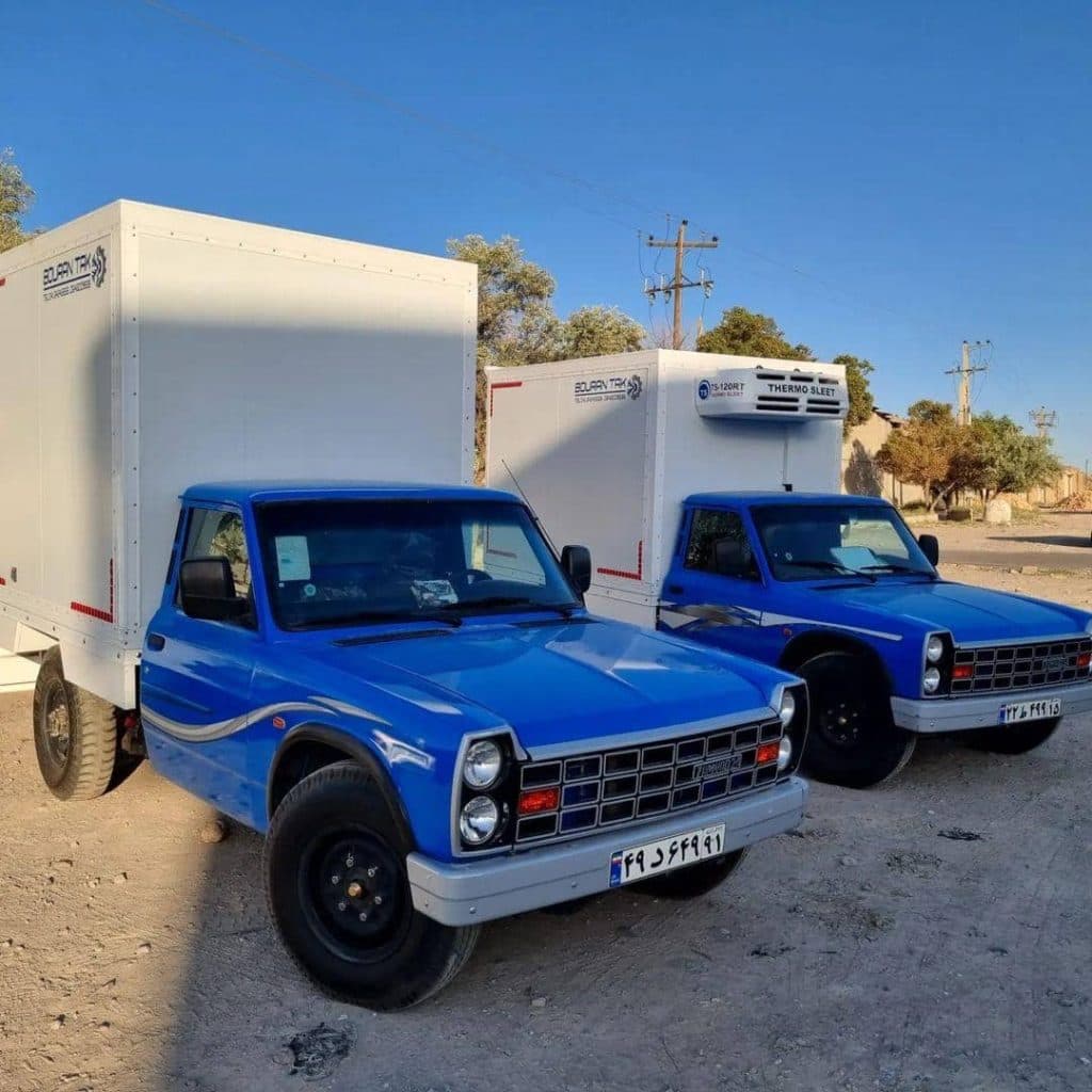 طراحی و ساخت سردخانه ثابت و متحرک کامیون و نیسان بوران تک در بابل