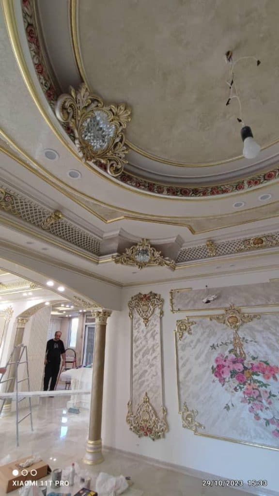 تولید و فروش گچبری پیش ساخته ابراهیم قهرمانی در اردبیل