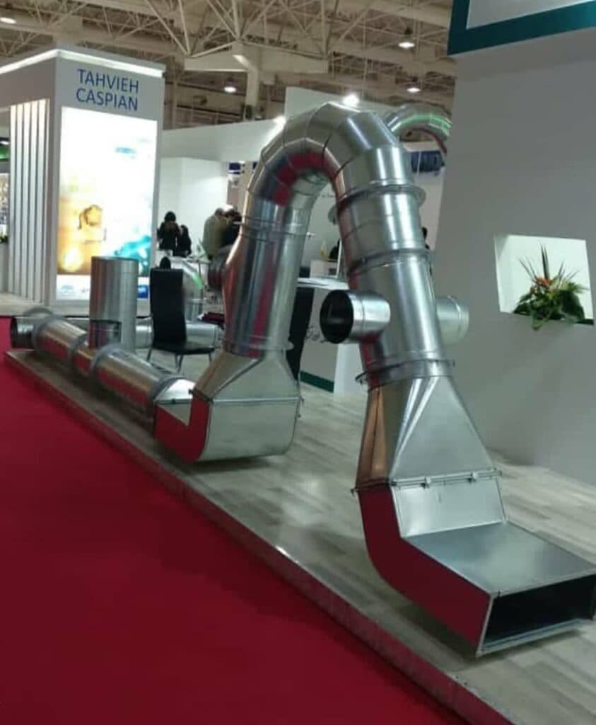 تولید کننده کانال گرد و هواکش صنعتی سانتریفیوژ شیراز اسپیرال در بوشهر