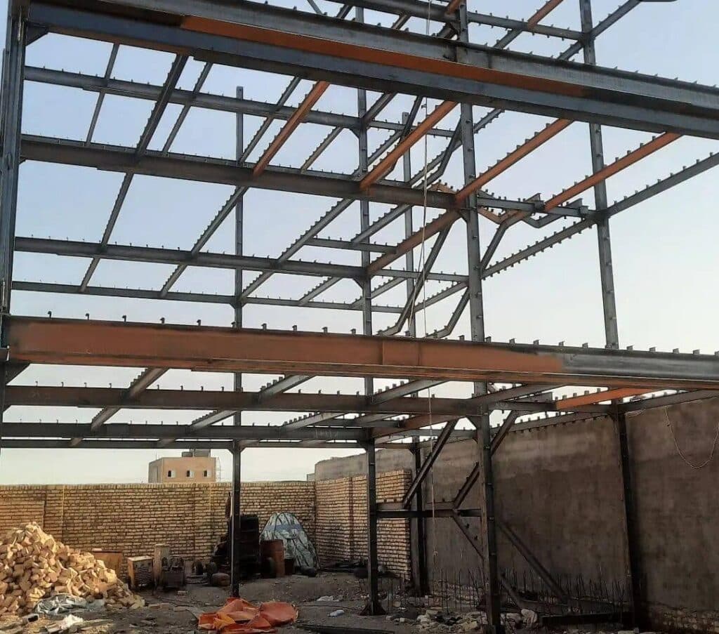 خدمات جوشکاری اسکلت فلزی و سوله گرگان سازه در مشهد