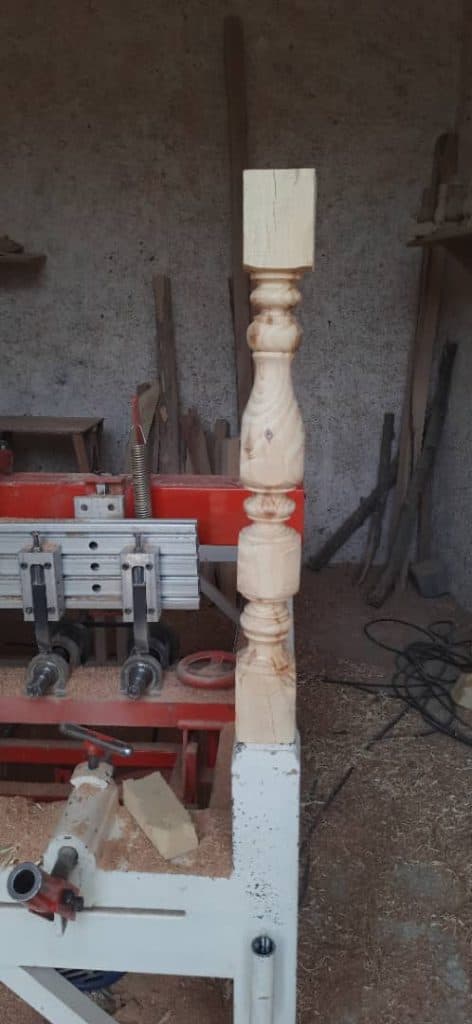 تولیدی و فروش پایه خراطی چوب محمدی در شیراز