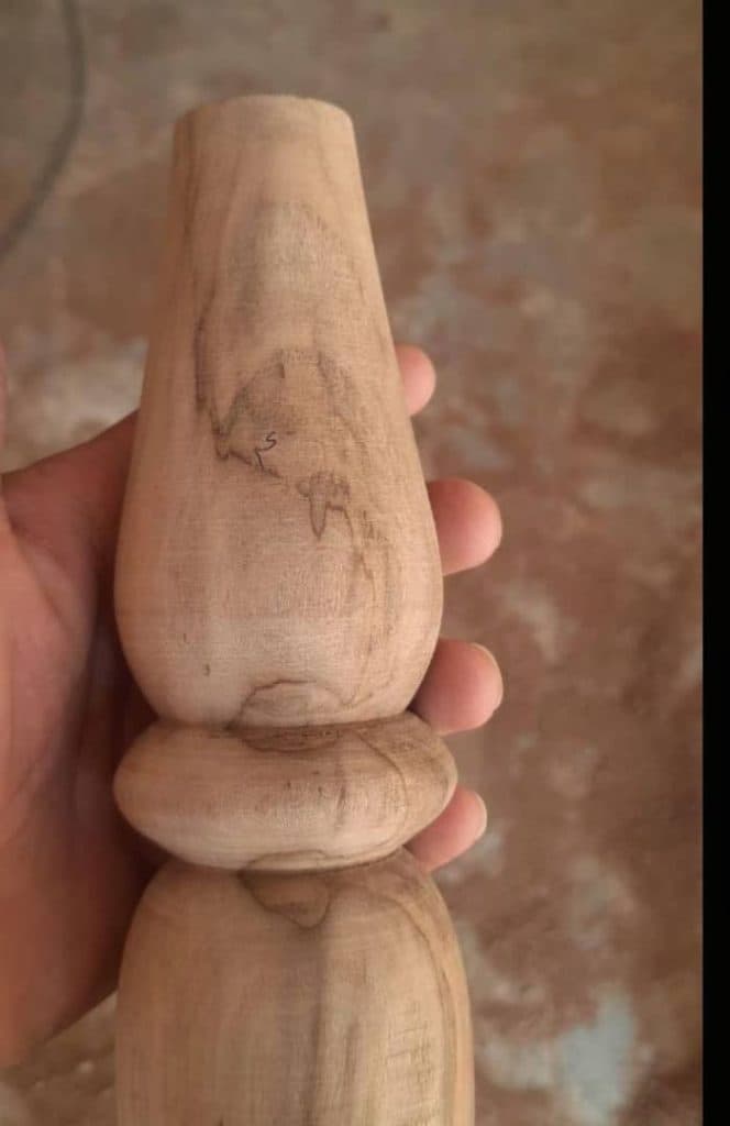 تولیدی و فروش پایه خراطی چوب محمدی در شیراز