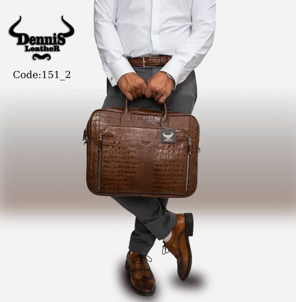 تولید و پخش ست چرمی کیف و کمربند Dennis در تبریز