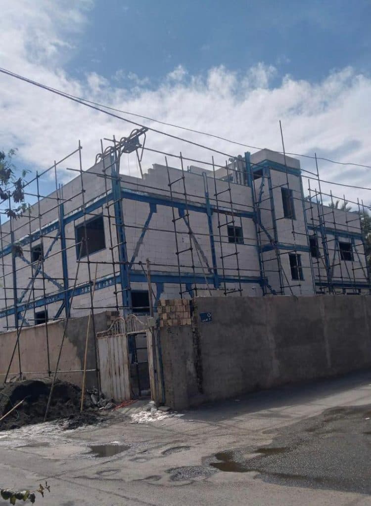 داربست فلزی ابوالفضل در بم