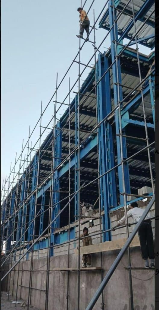 داربست فلزی ابوالفضل در بم