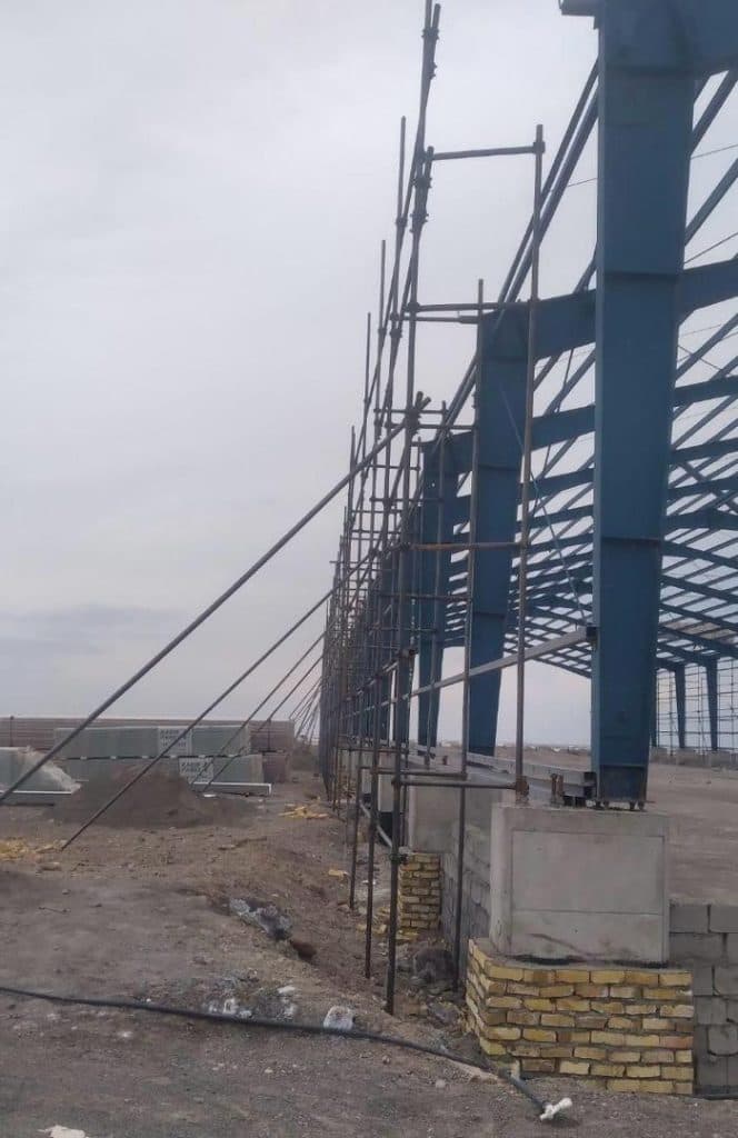 داربست فلزی ابوالفضل در بم